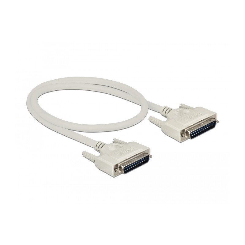 Delock Serielles Kabel D-Sub 25 Stecker zu Stecker 0,5 m