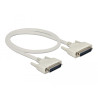 Delock Serielles Kabel D-Sub 25 Stecker zu Stecker 0,5 m