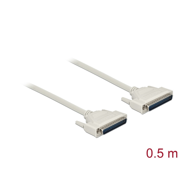 Delock Serielles Kabel D-Sub 37 Stecker zu Stecker 0,5 m
