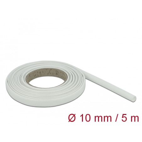 Delock Schutzschlauch Glasfasergeflecht 5 m x 10 mm weiß