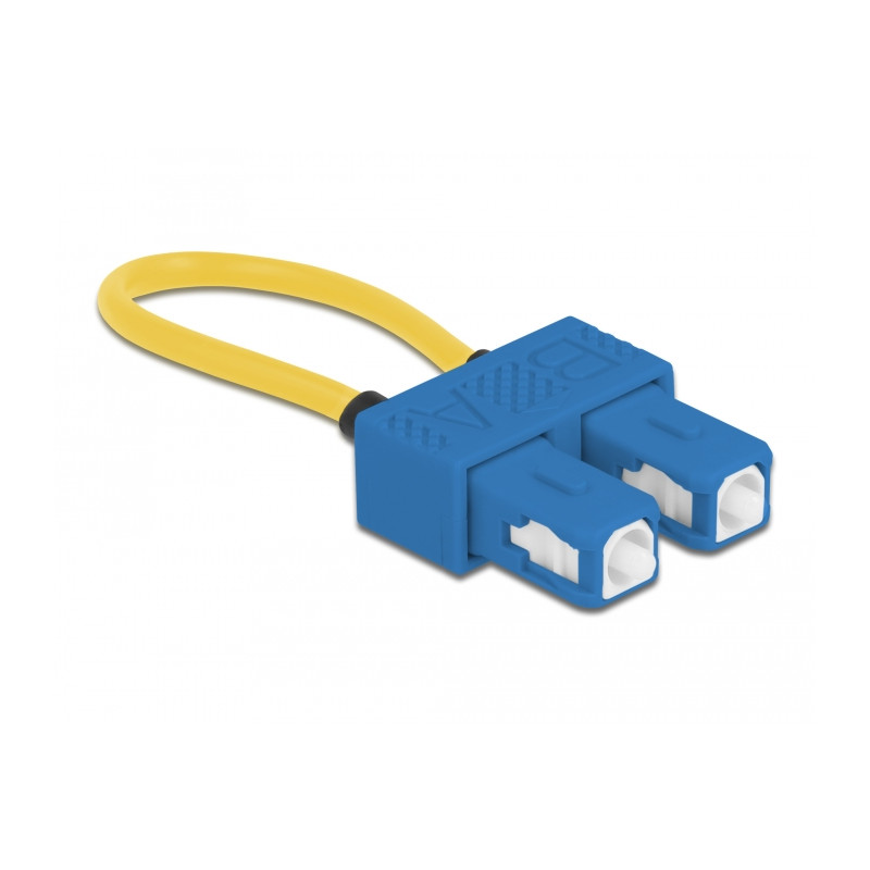 Delock LWL Loopback Adapter SC / UPC Singlemode blau