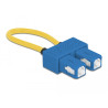 Delock LWL Loopback Adapter SC / UPC Singlemode blau