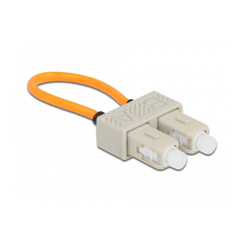 Delock LWL Loopback Adapter SC / OM1 Multimode beige