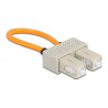 Delock LWL Loopback Adapter SC / OM1 Multimode beige