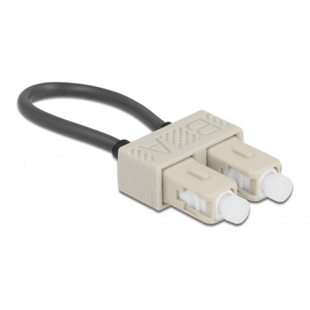 Delock LWL Loopback Adapter SC / OM2 Multimode beige