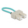 Delock LWL Loopback Adapter SC / OM3 Multimode beige