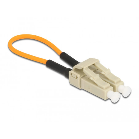 Delock LWL Loopback Adapter LC / OM1 Multimode beige