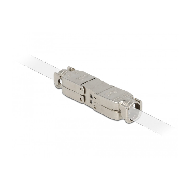 Delock Verbinder für Netzwerkkabel Cat.6 STP werkzeugfrei