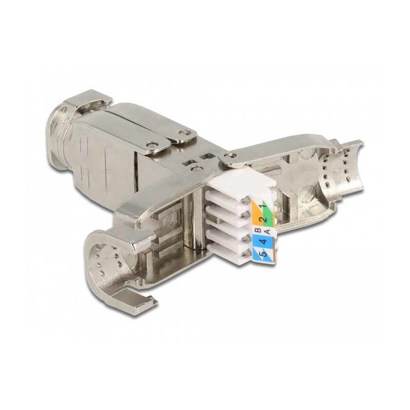 Delock Verbinder für Netzwerkkabel Cat.6 STP werkzeugfrei