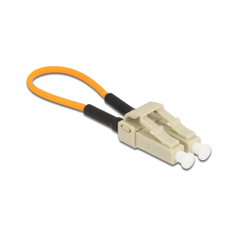 Delock LWL Loopback Adapter LC / OM2 Multimode beige
