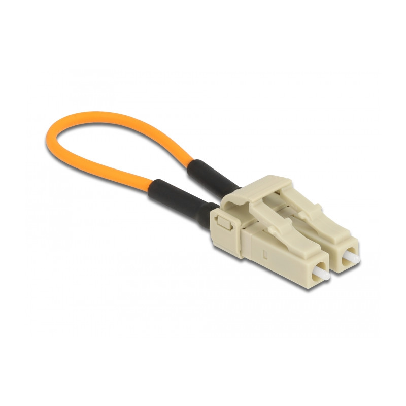 Delock LWL Loopback Adapter LC / OM2 Multimode beige