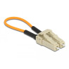 Delock LWL Loopback Adapter LC / OM2 Multimode beige