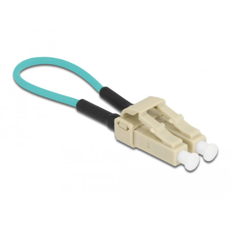 Delock LWL Loopback Adapter LC / OM3 Multimode beige