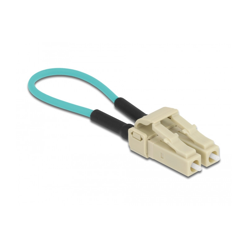 Delock LWL Loopback Adapter LC / OM3 Multimode beige