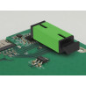 Delock LWL Kupplung für PCB SC Simplex Buchse zu SC Simplex Buchse Singlemode grün