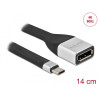 Delock FPC Flachbandkabel USB Type-C™ zu DisplayPort (DP Alt Mode) 4K 60 Hz 14 cm