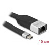 Delock FPC Flachbandkabel USB Type-C™ zu Gigabit LAN 10/100/1000 Mbps 15 cm