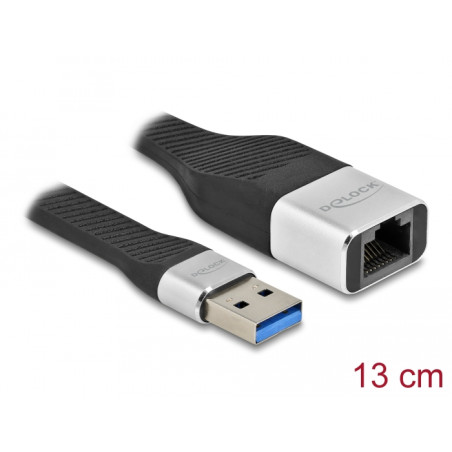 Delock FPC Flachbandkabel USB Typ-A zu Gigabit LAN 10/100/1000 Mbps 13 cm