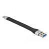 Delock USB 5 Gbps FPC Flachbandkabel USB Typ-A zu USB Type-C™ 14 cm PD 3 A