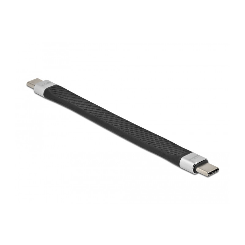 Delock USB 10 Gbps FPC Flachbandkabel USB Type-C™ zu USB Type-C™ 13 cm PD 5 A E-Marker