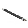 Delock USB 10 Gbps FPC Flachbandkabel USB Type-C™ zu USB Type-C™ 13 cm PD 5 A E-Marker