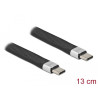 Delock USB 2.0 FPC Flachbandkabel USB Type-C™ zu USB Type-C™ 13 cm PD 5 A E-Marker