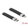 Delock FPC Flachbandkabel USB Type-C™ zu Lightning™ für iPhone™, iPad™ und iPod™ 13 cm