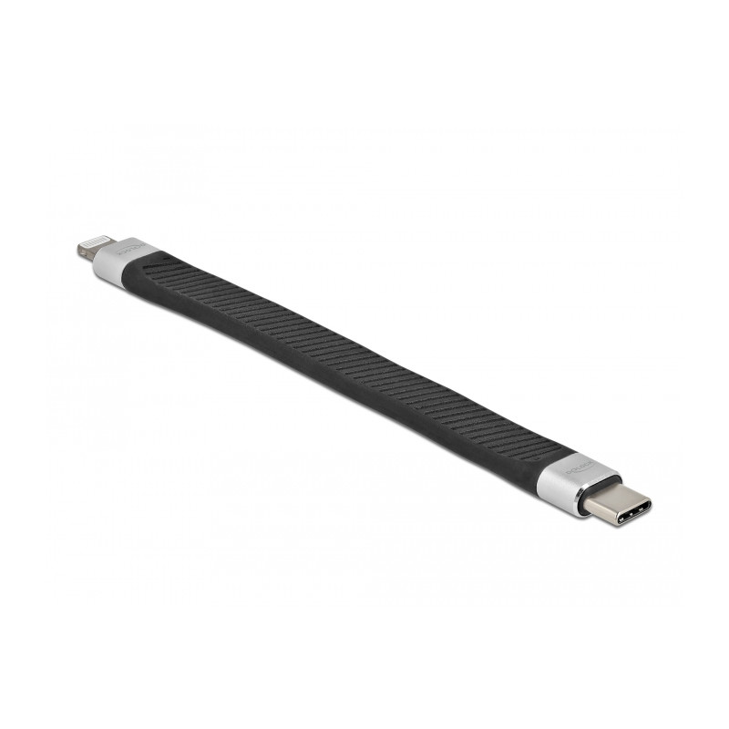 Delock FPC Flachbandkabel USB Type-C™ zu Lightning™ für iPhone™, iPad™ und iPod™ 13 cm