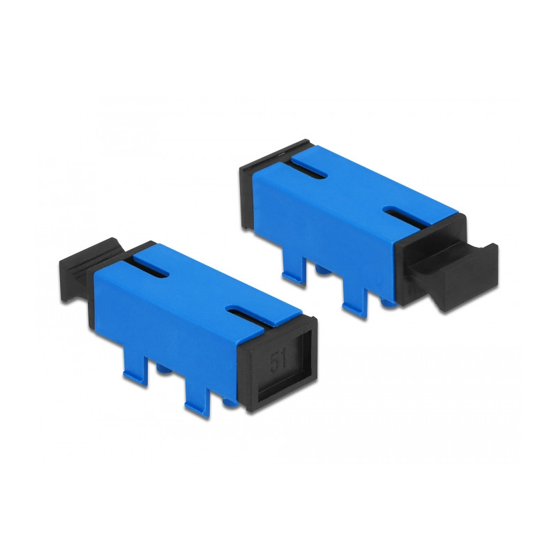 Delock LWL Kupplung für PCB SC Simplex Buchse zu SC Simplex Buchse Singlemode blau