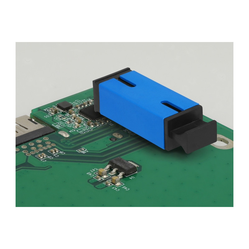 Delock LWL Kupplung für PCB SC Simplex Buchse zu SC Simplex Buchse Singlemode blau