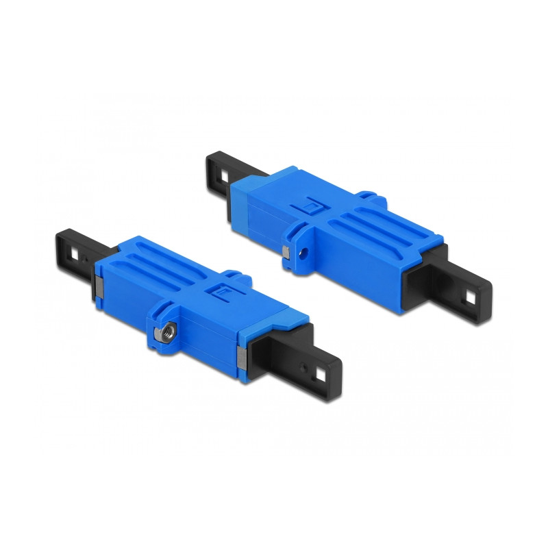 Delock LWL Kupplung E2000 Simplex Buchse zu Simplex Buchse Singlemode blau