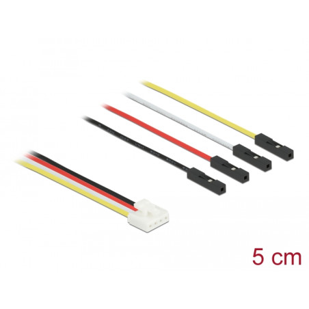 Delock Conversion IOT Grove Kabel 4 Pin Stecker zu 4 x Jumper Buchse 5 cm