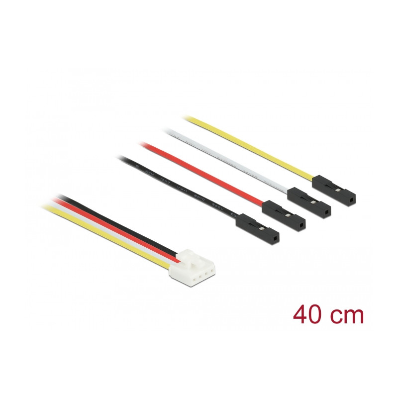 Delock Conversion IOT Grove Kabel 4 Pin Stecker zu 4 x Jumper Buchse 40 cm