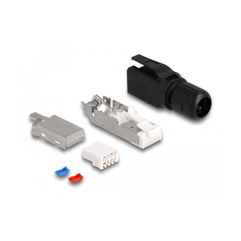 Delock RJ45 Stecker feldkonfektionierbar Cat.6A
