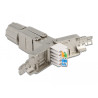 Delock Verbinder für Netzwerkkabel Cat.6A STP werkzeugfrei