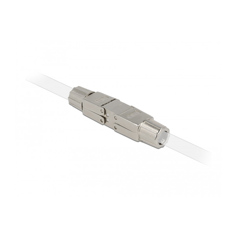 Delock Verbinder für Netzwerkkabel Cat.6A STP werkzeugfrei