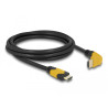 Delock High Speed HDMI Kabel Stecker gerade zu Stecker 90° oben gewinkelt 48 Gbps 8K 60 Hz 2 m