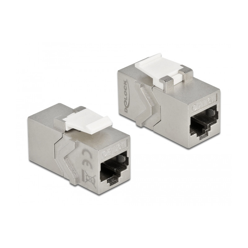 Delock Keystone Modul RJ45 Buchse zu RJ45 Buchse Cat.6A