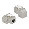 Delock Keystone Modul RJ45 Buchse zu RJ45 Buchse Cat.6A 90° gewinkelt