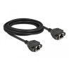 Delock Netzwerk Verlängerungskabel S/FTP RJ45 Buchse zu RJ45 Buchse Cat.6A 3 m schwarz