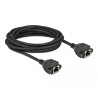 Delock Netzwerk Verlängerungskabel S/FTP RJ45 Buchse zu RJ45 Buchse Cat.6A 5 m schwarz
