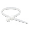 Delock Kabelbinder mit Befestigungsöse L 160 x B 4,8 mm weiß 10 Stück