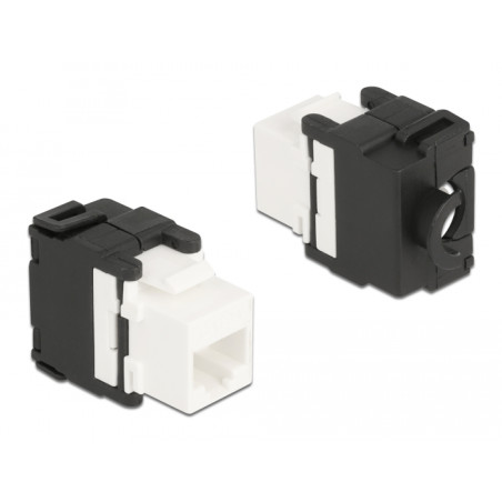 Delock Keystone Modul RJ45 Buchse zu LSA Cat.6A 180° werkzeugfrei