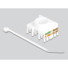 Delock Keystone Modul RJ45 Buchse zu LSA Cat.6A 180° werkzeugfrei