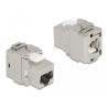Delock Keystone Modul RJ45 Buchse zu LSA Cat.6A 180° werkzeugfrei Metall