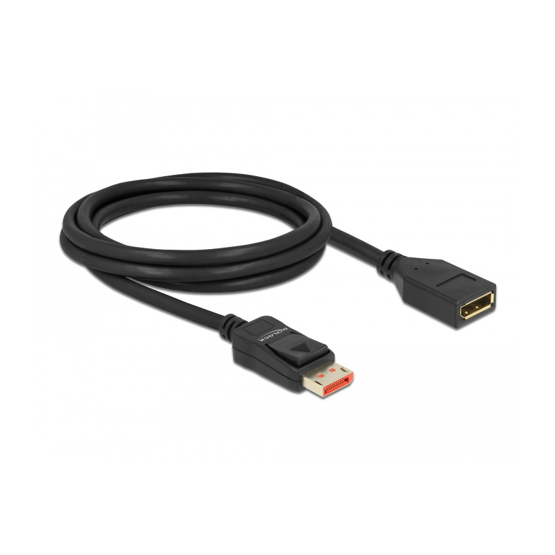 Delock DisplayPort Verlängerungskabel 8K 60 Hz 2 m