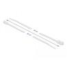 Delock Kabelbinder mit Befestigungsöse L 300 x B 4,8 mm weiß 10 Stück