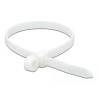 Delock Kabelbinder mit Befestigungsöse L 300 x B 7,6 mm weiß 10 Stück