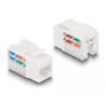 Delock Keystone LSA Set mit Auflegehalterung RJ45 / RJ11 Cat.6 schwarz