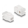 Delock Keystone LSA Set mit Auflegehalterung RJ45 / RJ11 Cat.6 schwarz
